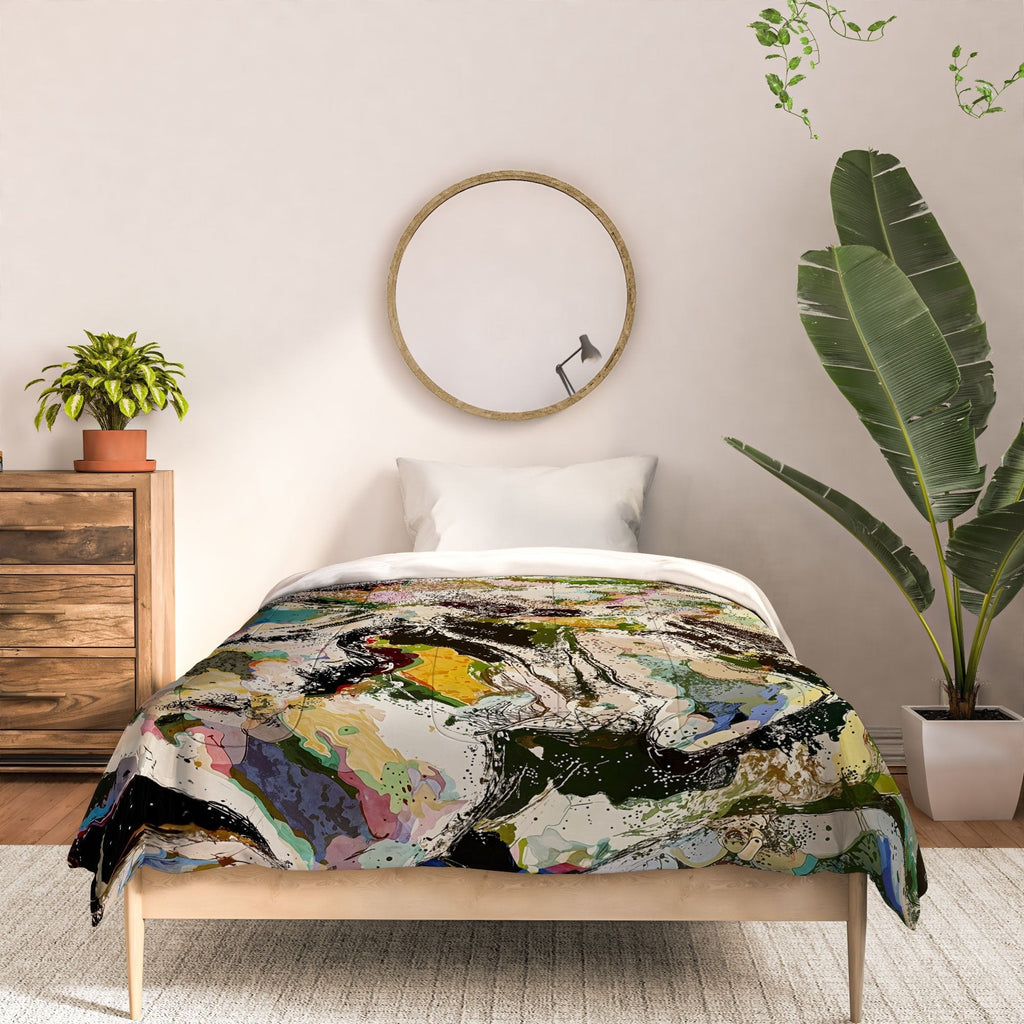 83 Oranges Echoes Beneath the Surface Comforter