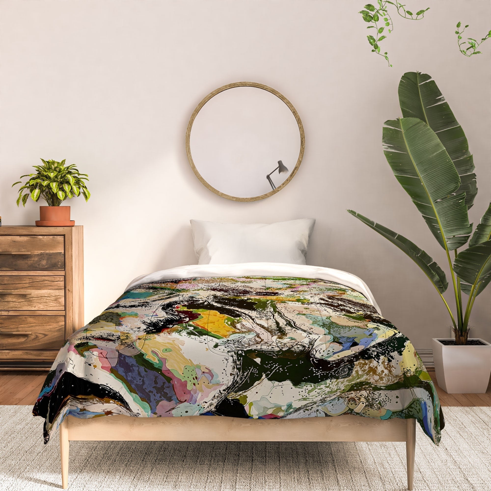83 Oranges Echoes Beneath the Surface Comforter