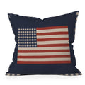 DENY Designs Gingham Flag Outdoor Throw Pillow
