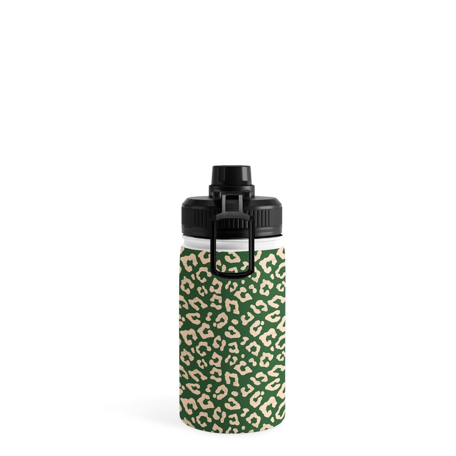 Avenie BR Cheetah Print In Green Water Bottle