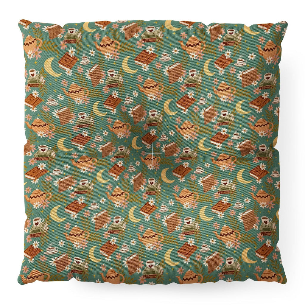 Avenie Moonlit Reading Nook I Floor Pillow Square