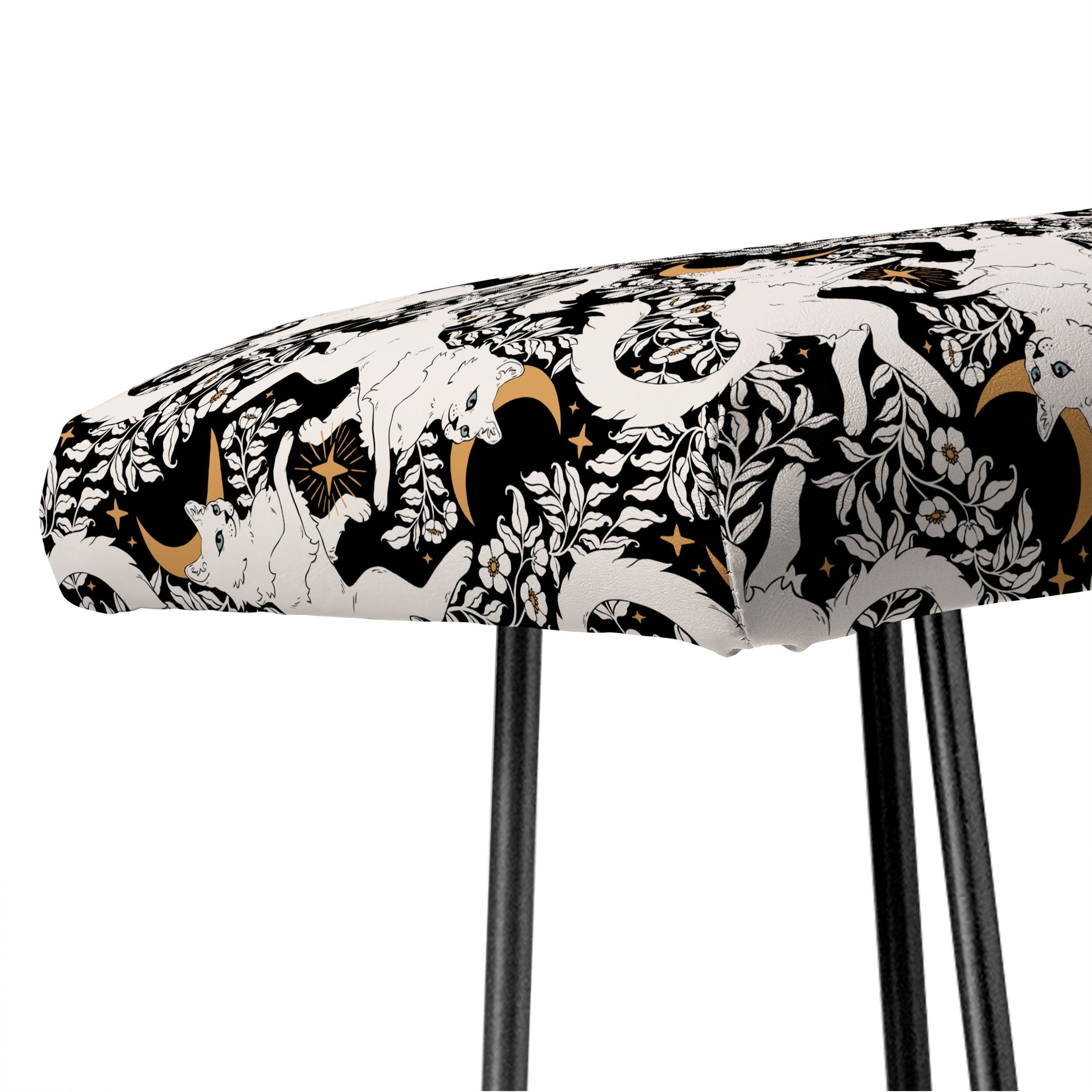 Avenie Celestial Cats Gold Bench