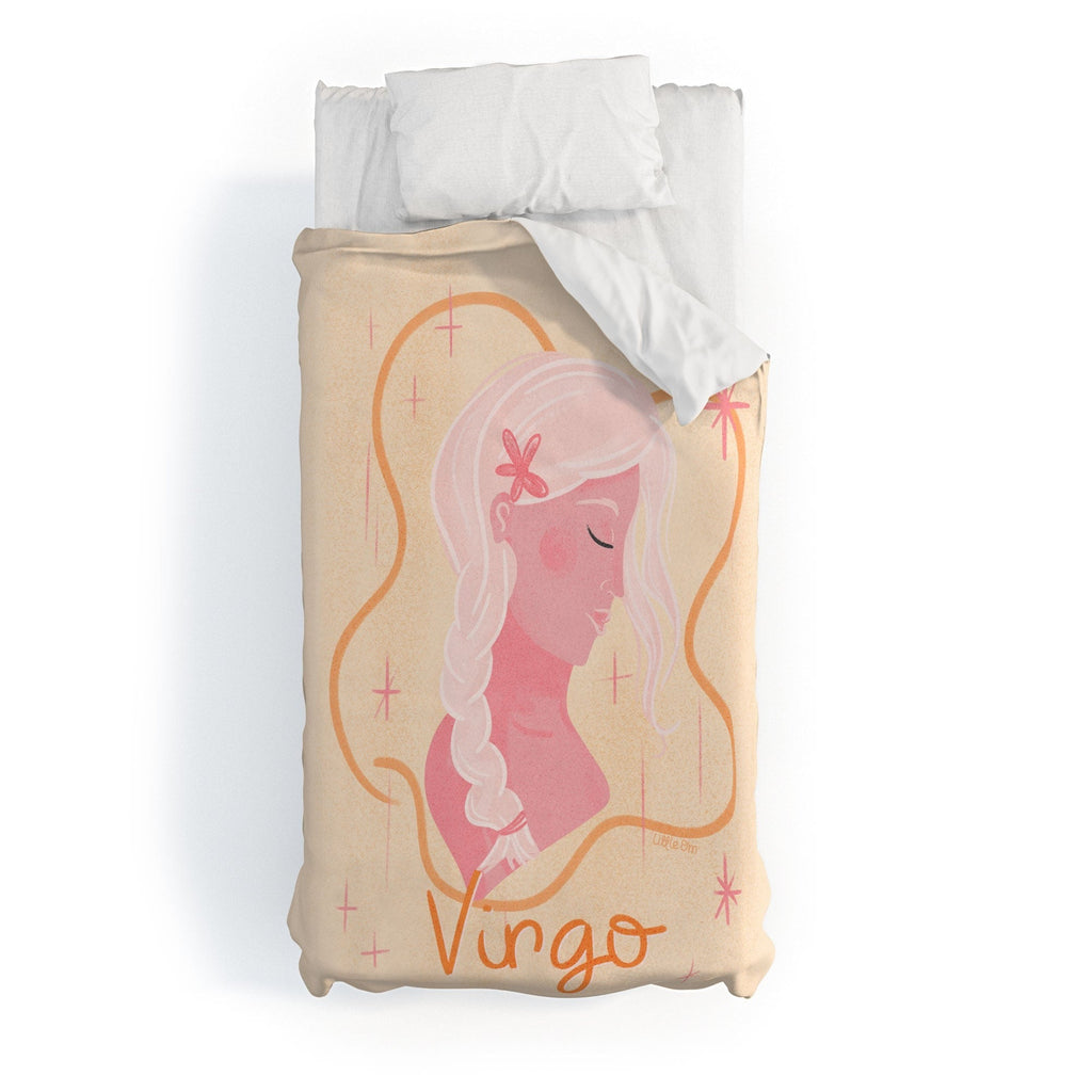 Little Om Zodiac Sign Virgo Duvet Cover