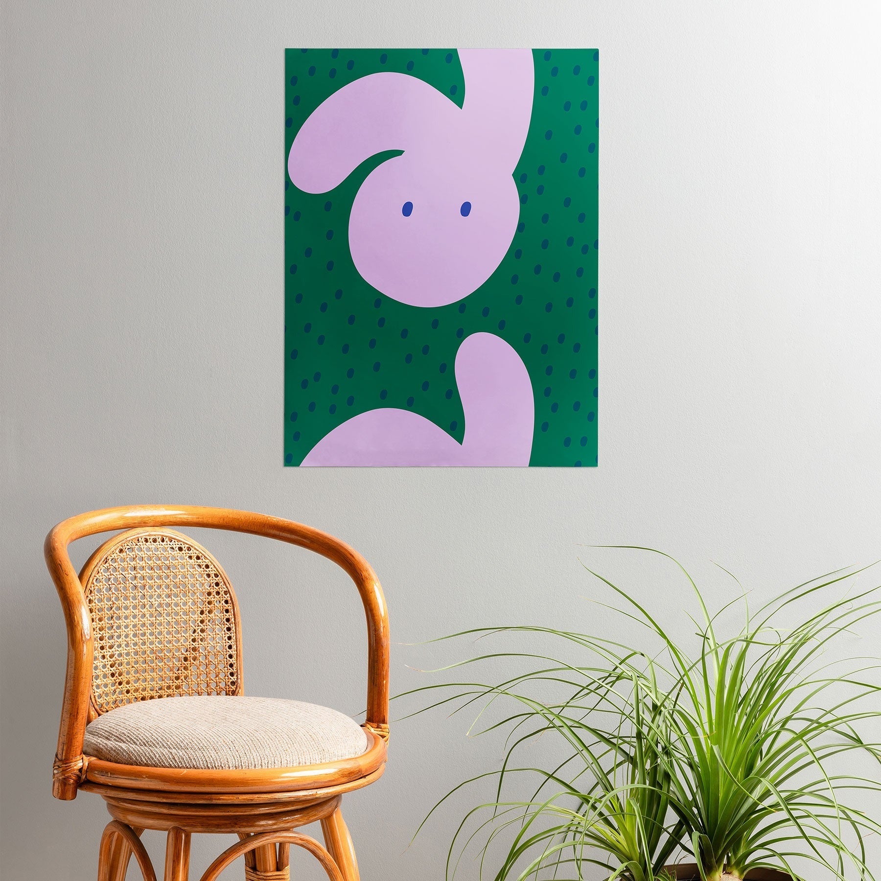 Camilla Foss Pebbles and Rabbit Poster