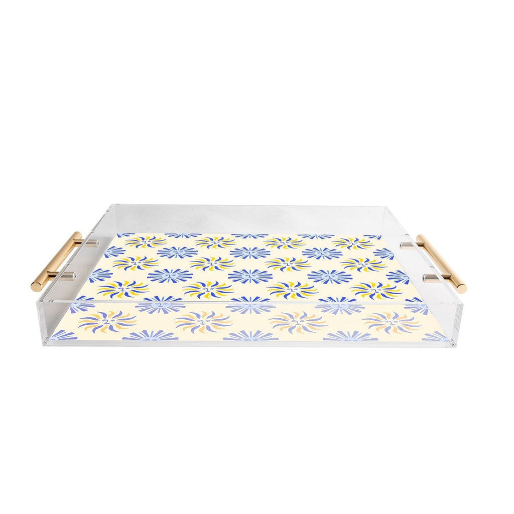 Design by Spark Dolce Vita Radial Sun Flames Acrylic Tray