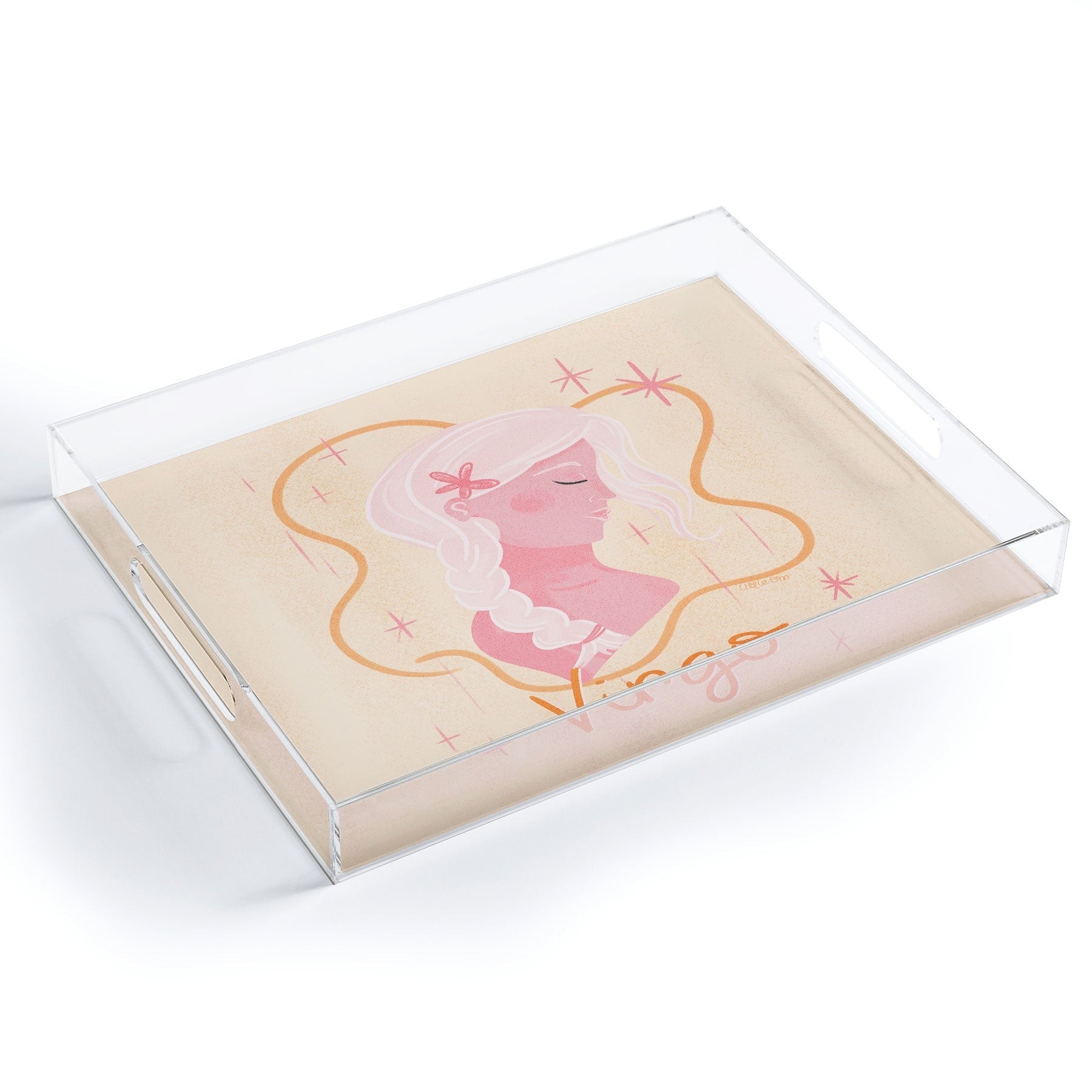 Little Om Zodiac Sign Virgo Acrylic Tray