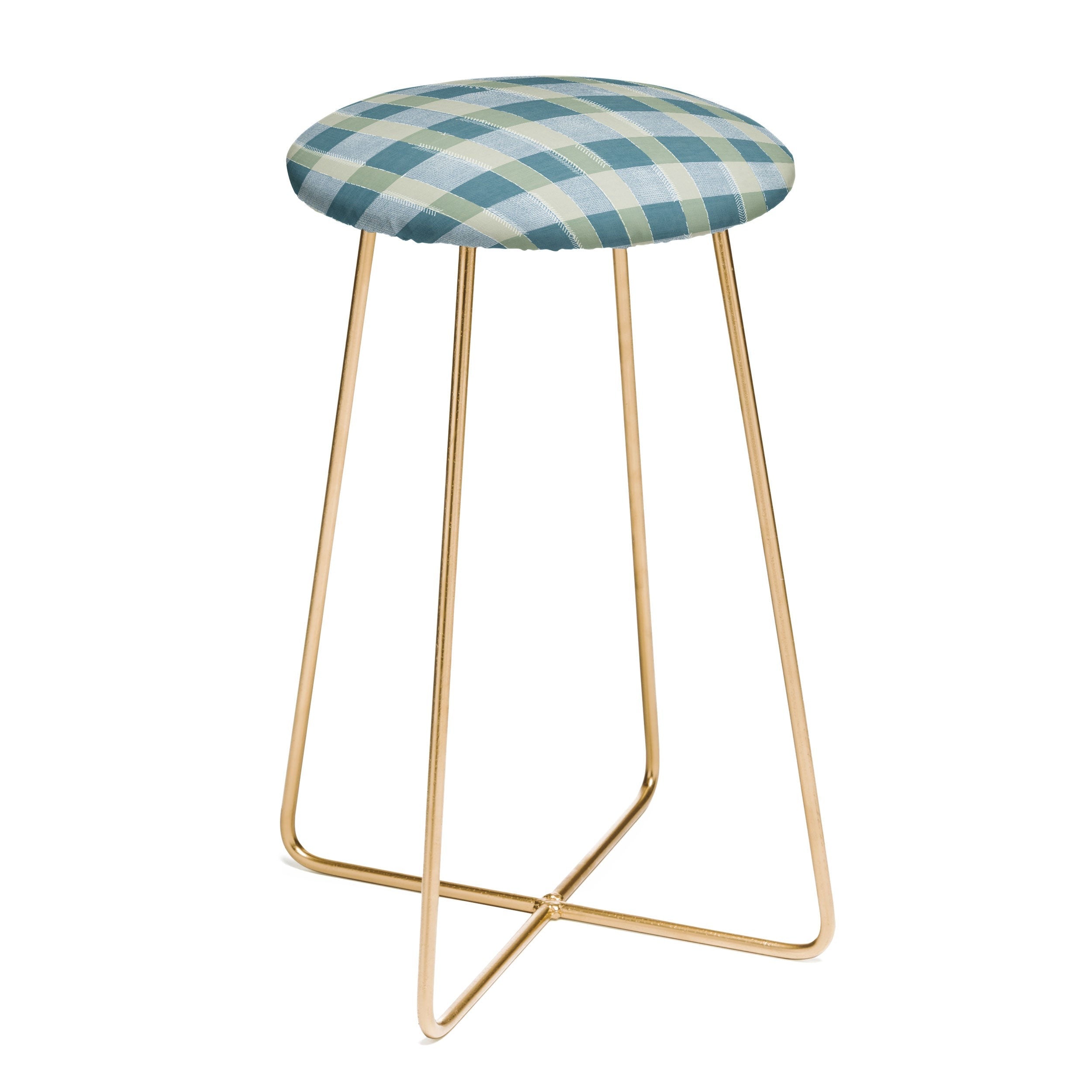 Marta Barragan Camarasa Country Style Checks Counter Stool