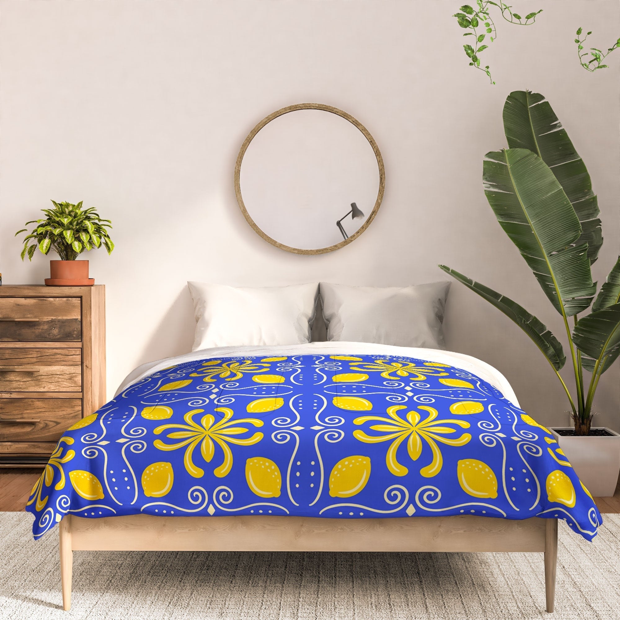 Design by Spark Dolce Vita Lemon Tile Comforter