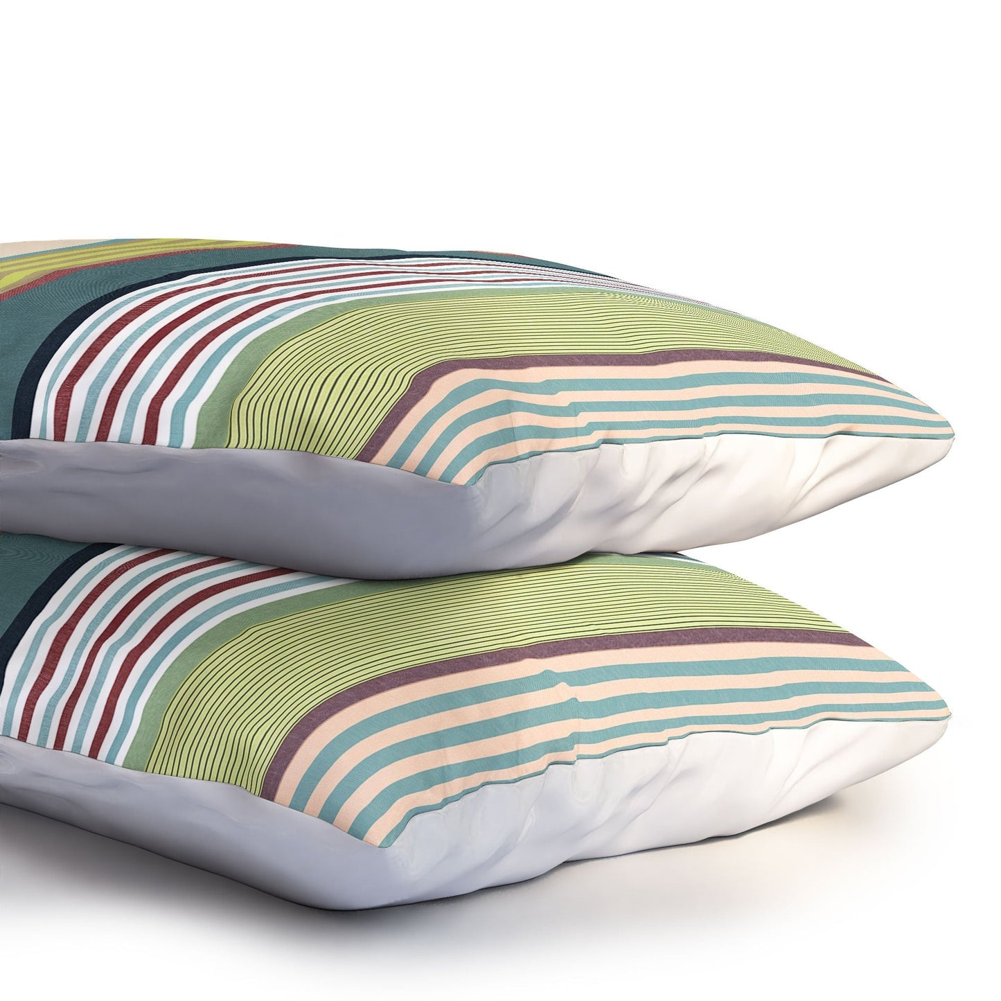 Marta Barragan Camarasa Colorful Stripe Delight Pillow Shams