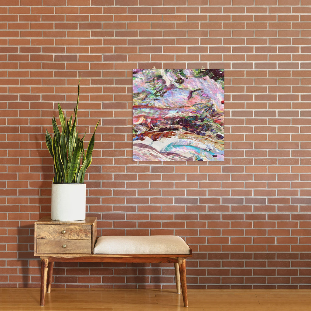 83 Oranges Sequin Haze Art Print
