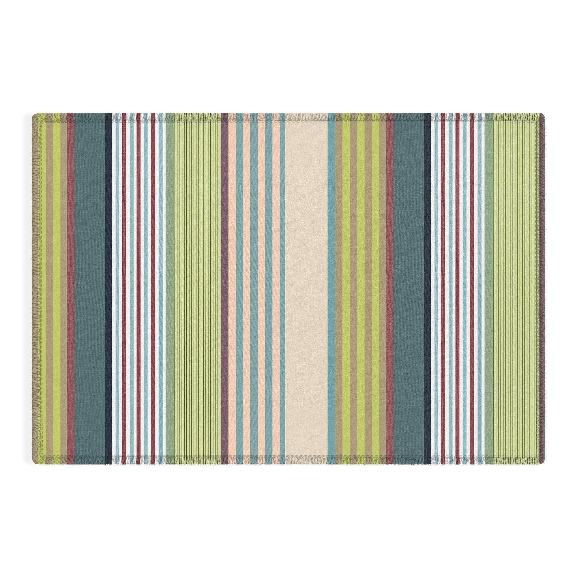 Marta Barragan Camarasa Colorful Stripe Delight Outdoor Rug