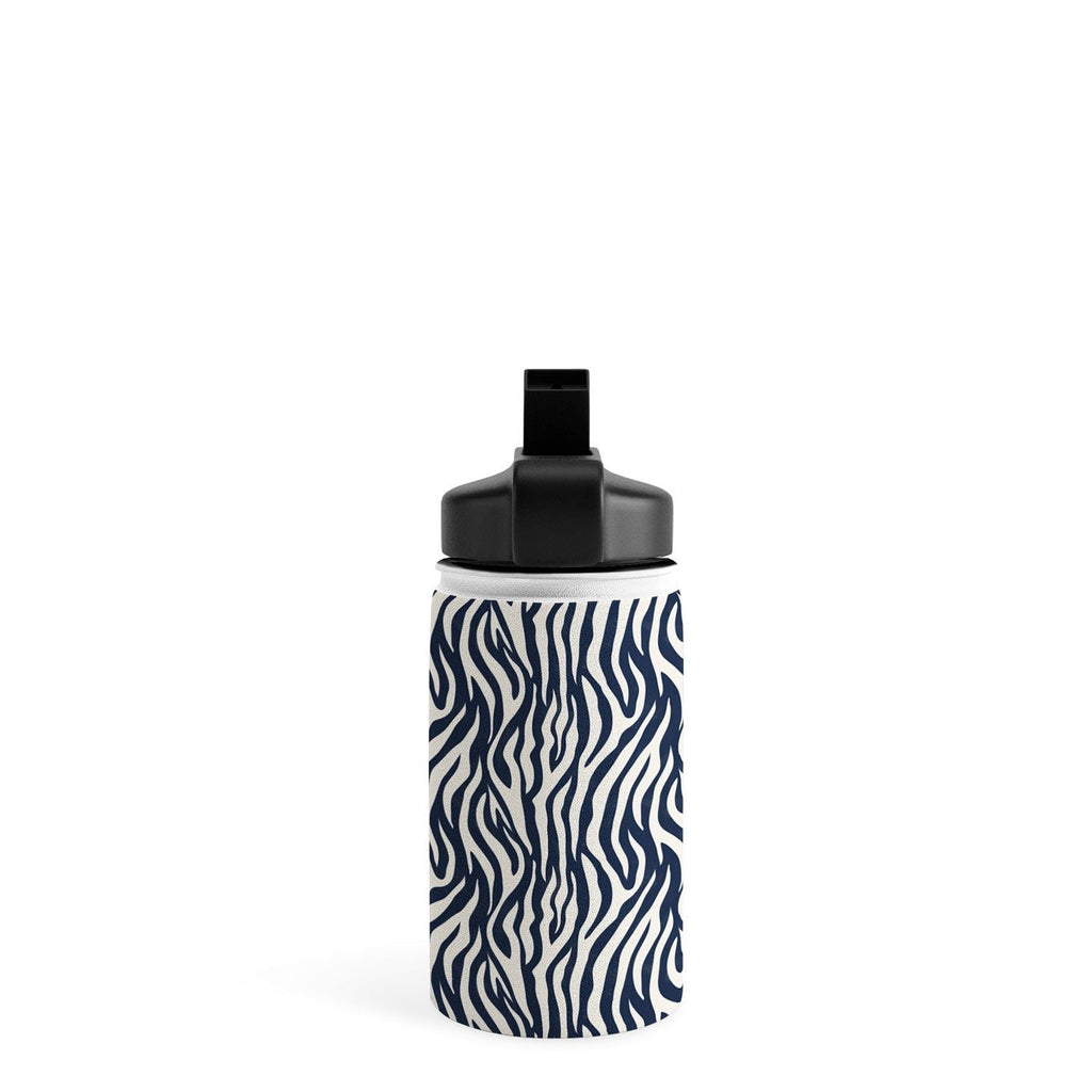 Avenie BR Navy Tiger Stripes Water Bottle