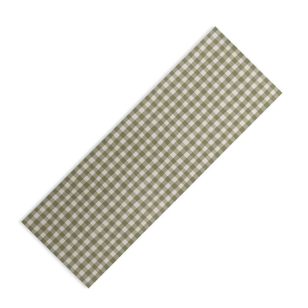 Menina Lisboa Rustic Green Plaid Yoga Mat