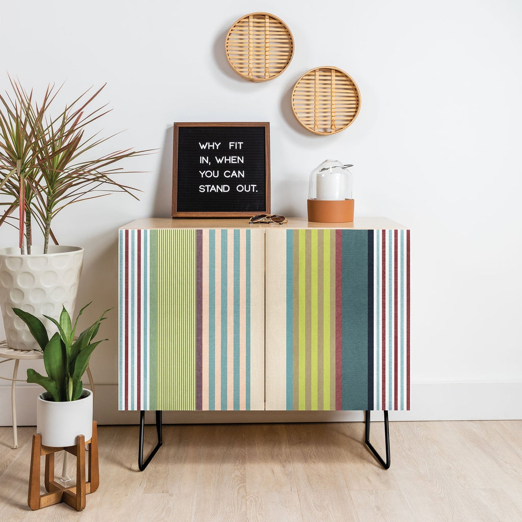 Marta Barragan Camarasa Colorful Stripe Delight Credenza