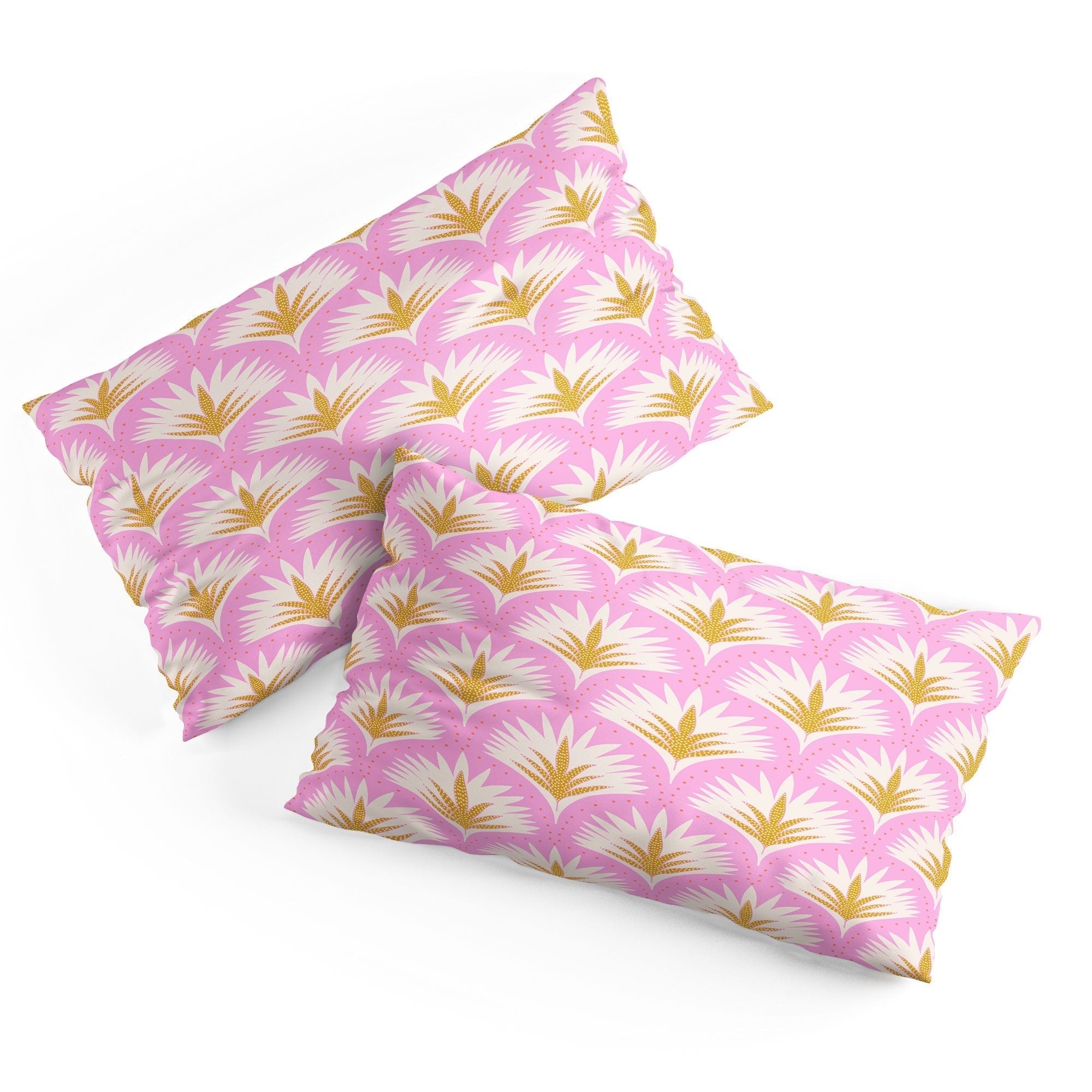 Jennifer Labre Pink Palmetto Pillow Shams