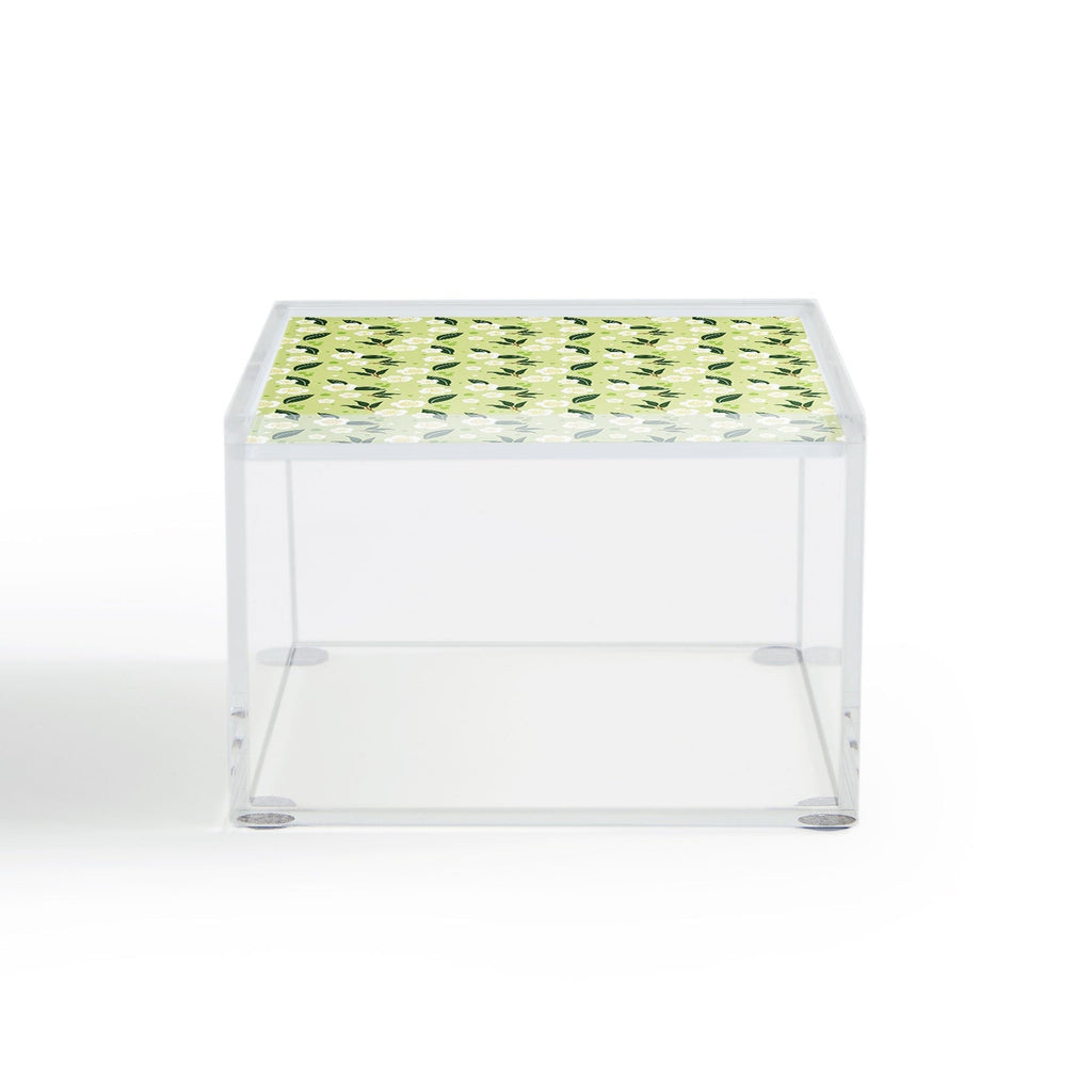 Design by Spark Matcha Tea Florals Acrylic Box