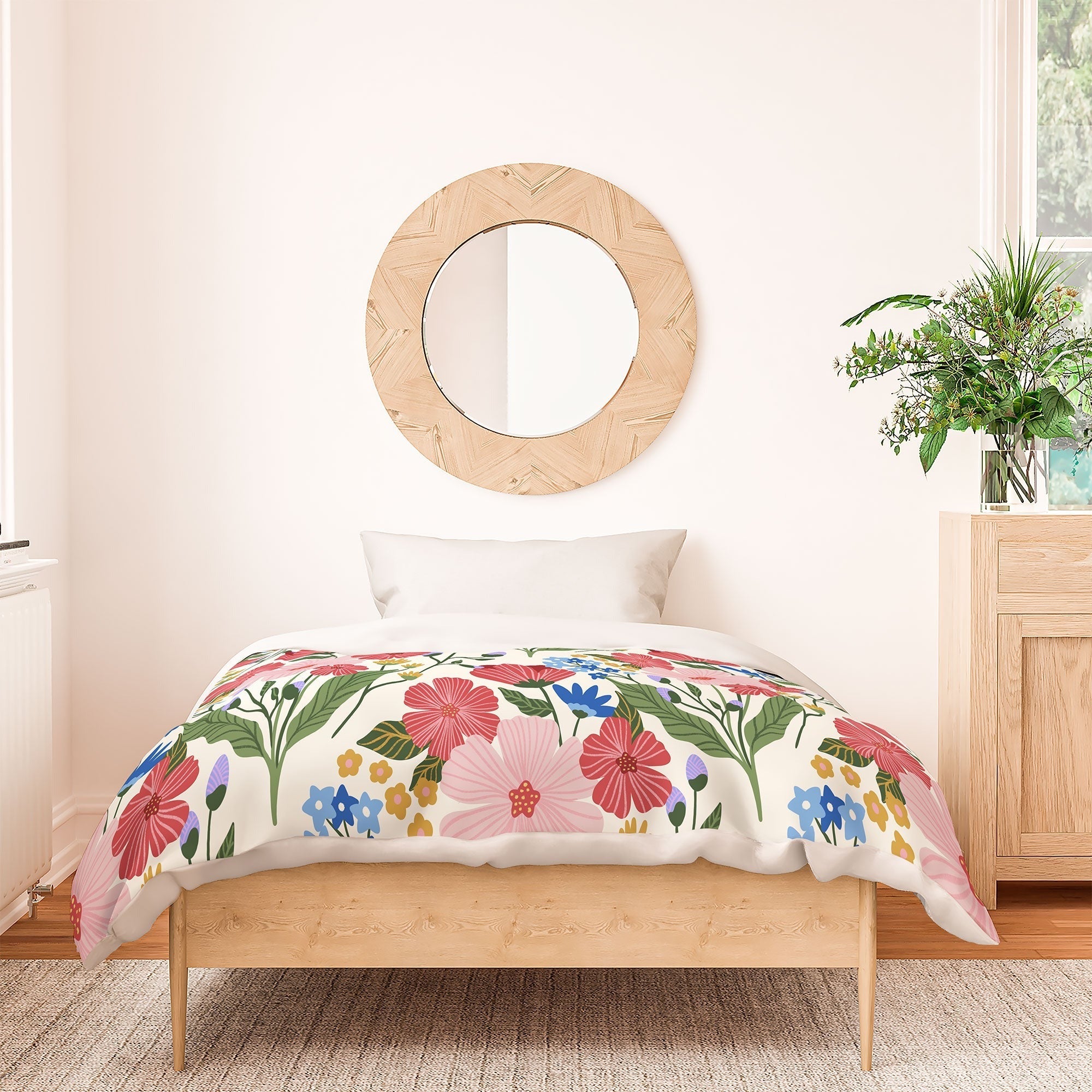 Design by Spark Wild Bloom Flowers Duvet Cover