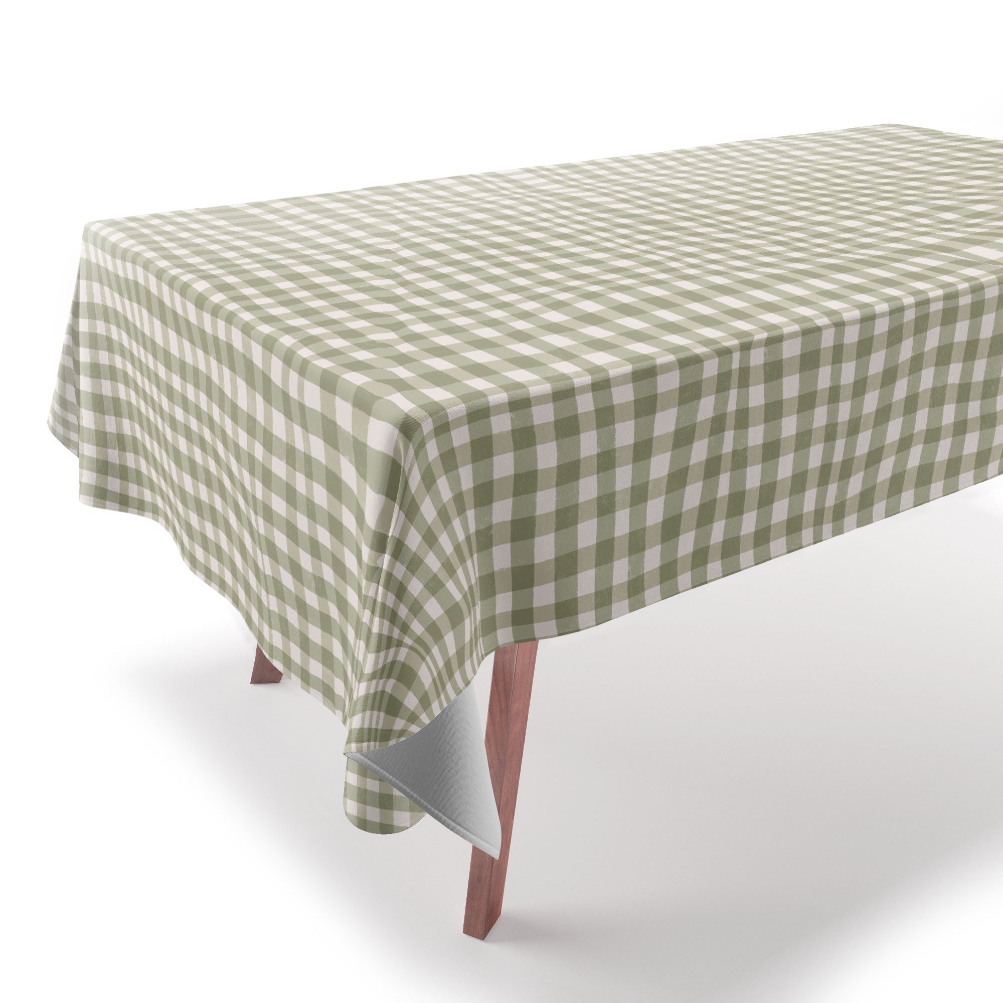 Menina Lisboa Rustic Green Plaid Tablecloth