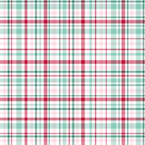 Lisa Argyropoulos Merry Vintage Plaid Shower Curtain