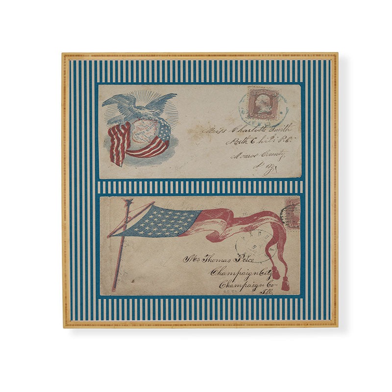 DENY Designs Civil War Envelopes Framed Wall Art