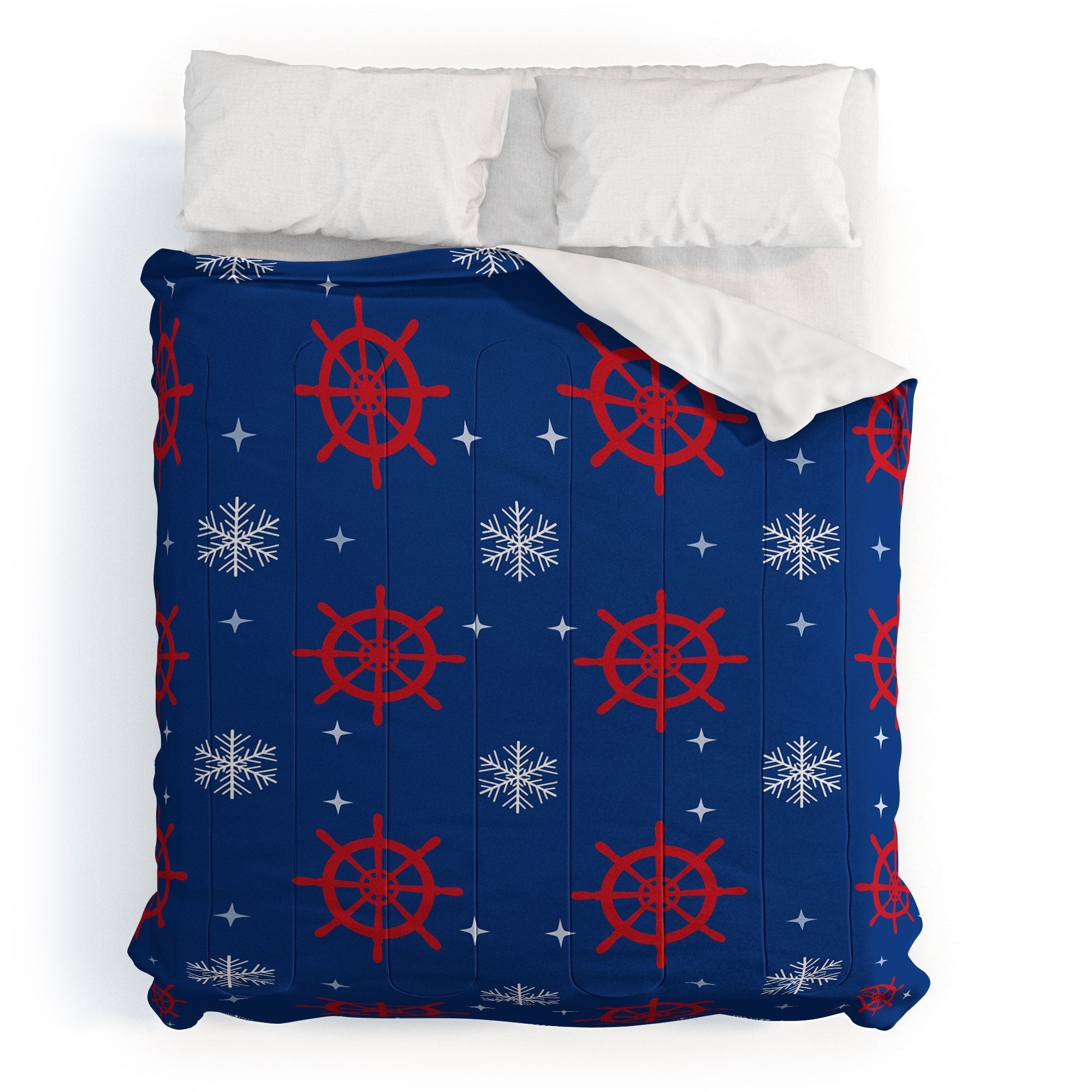 Design by Spark Holiday Helms and Snowflakes Comforter