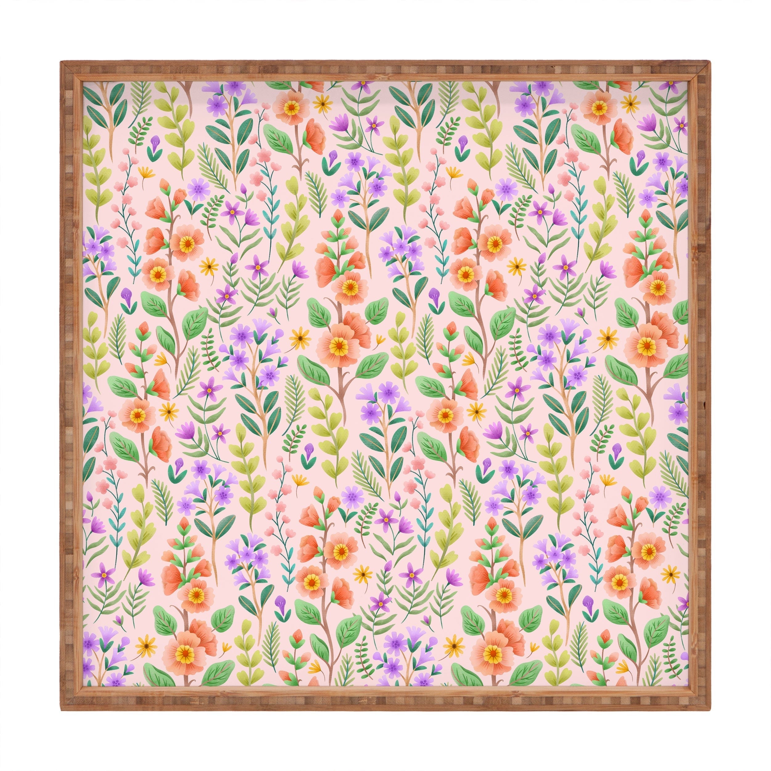 Pimlada Phuapradit Ditsy Spring Floral Square Tray