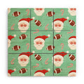 Design by Spark Sporty Football Santa Holiday Wood Wall Mural