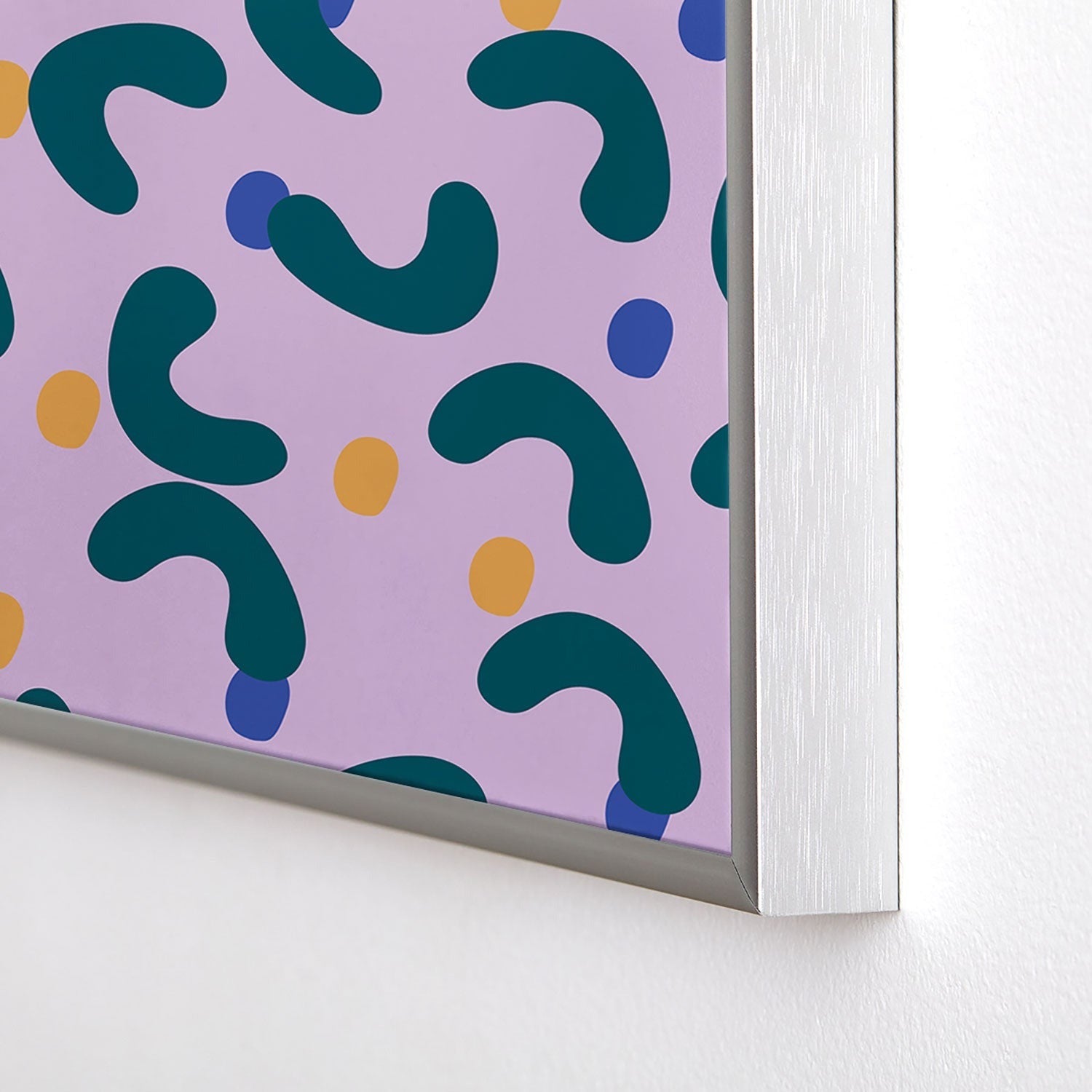 Camilla Foss Pebbles Mix Square Metal Framed Art Print