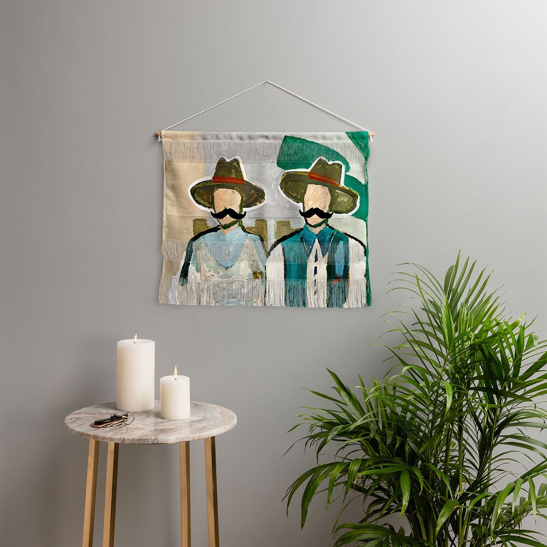 83 Oranges Side By Side Cowboy Edition Wall Hanging Landscape