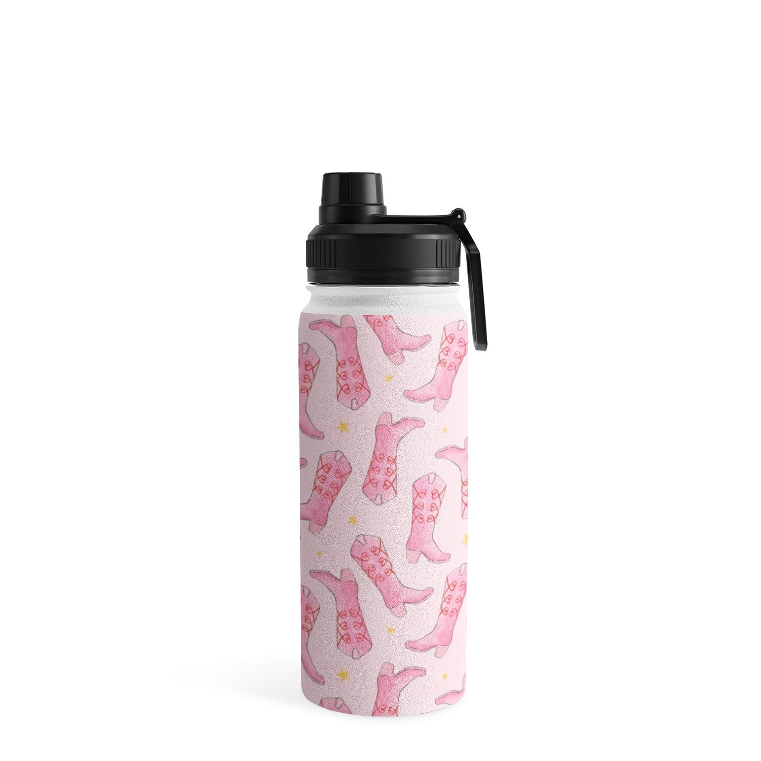 Love_Ryming Stars and Boots Water Bottle