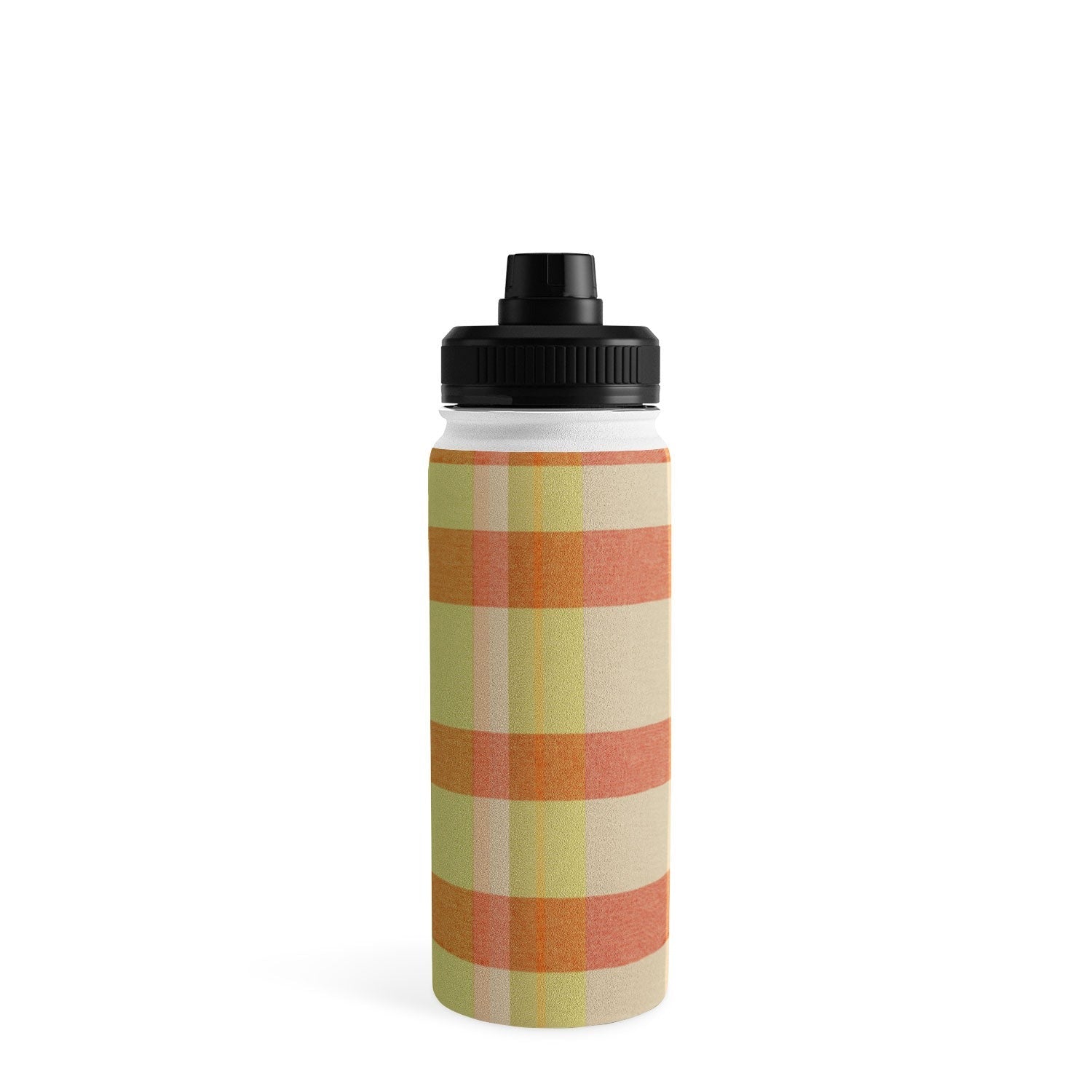 Marta Barragan Camarasa Retro Picnic Plaid Warm Tones Water Bottle