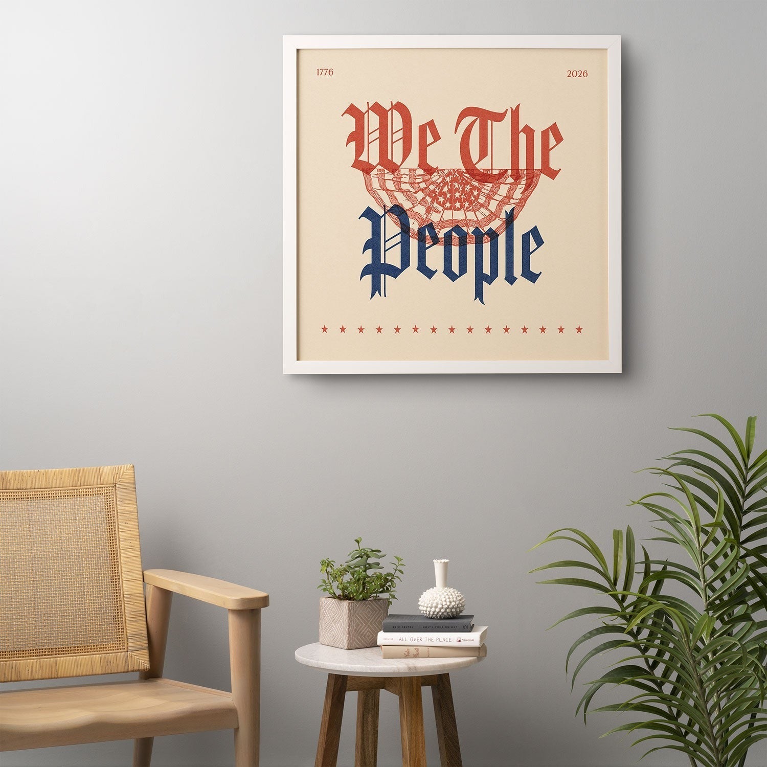 DENY Designs We The People ii Framed Wall Art