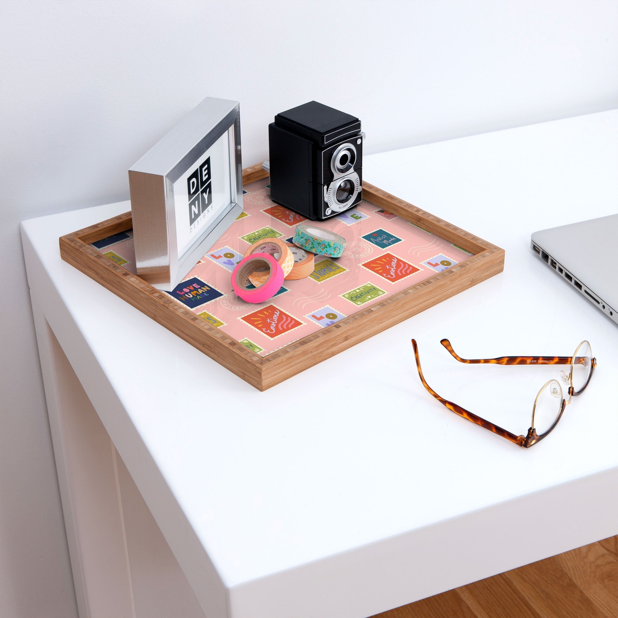 Design by Spark Love Human Made Stamps Square Tray