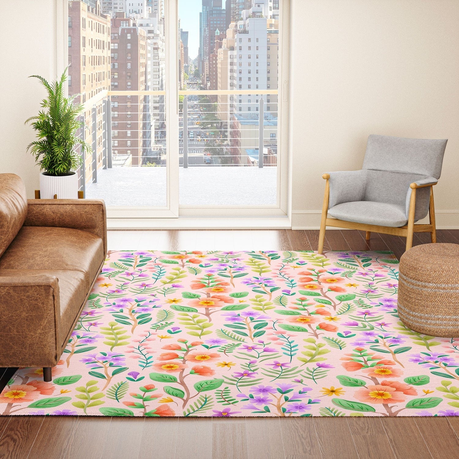 Pimlada Phuapradit Ditsy Spring Floral Area Rug