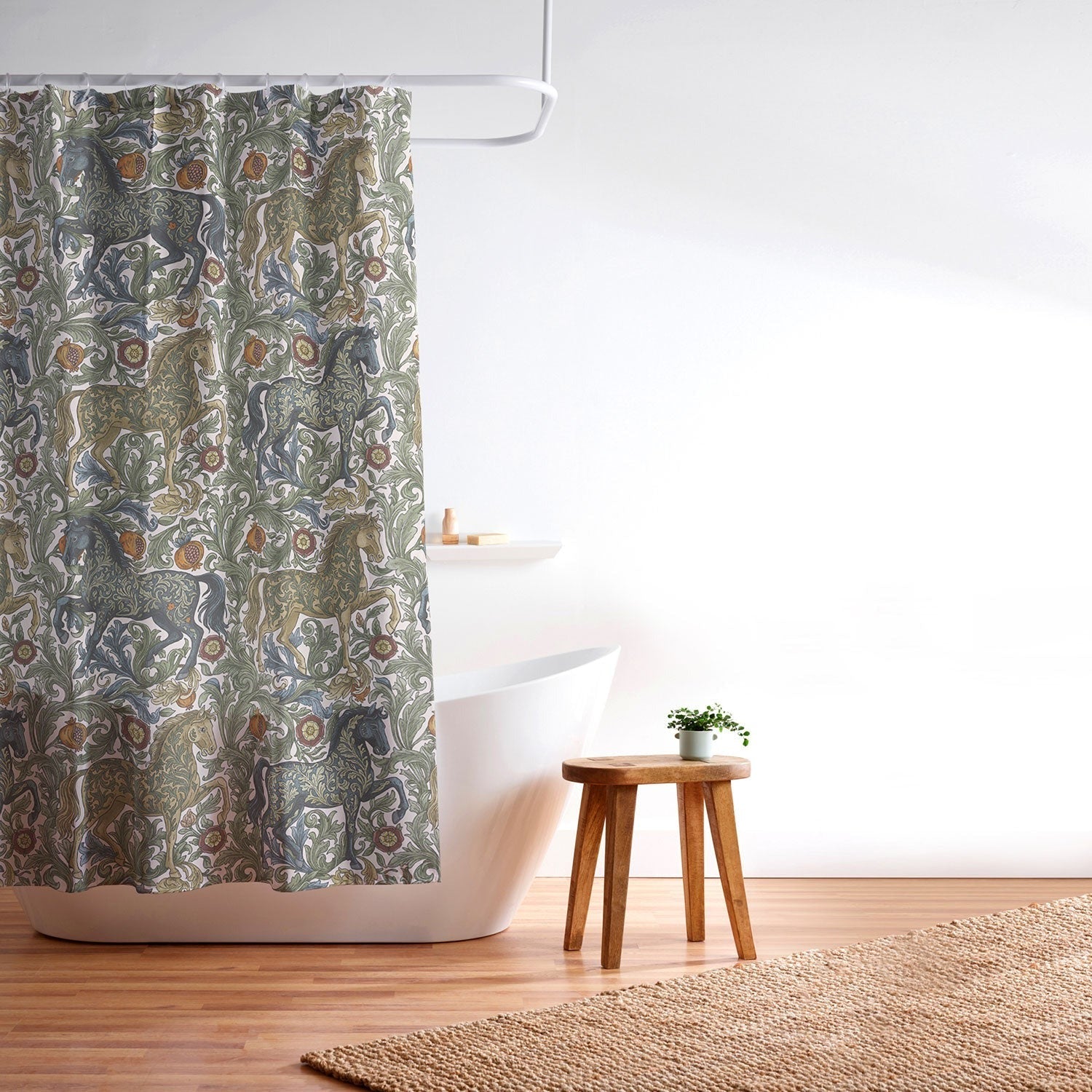 Marta Barragan Camarasa Renaissance Horse Garden Shower Curtain