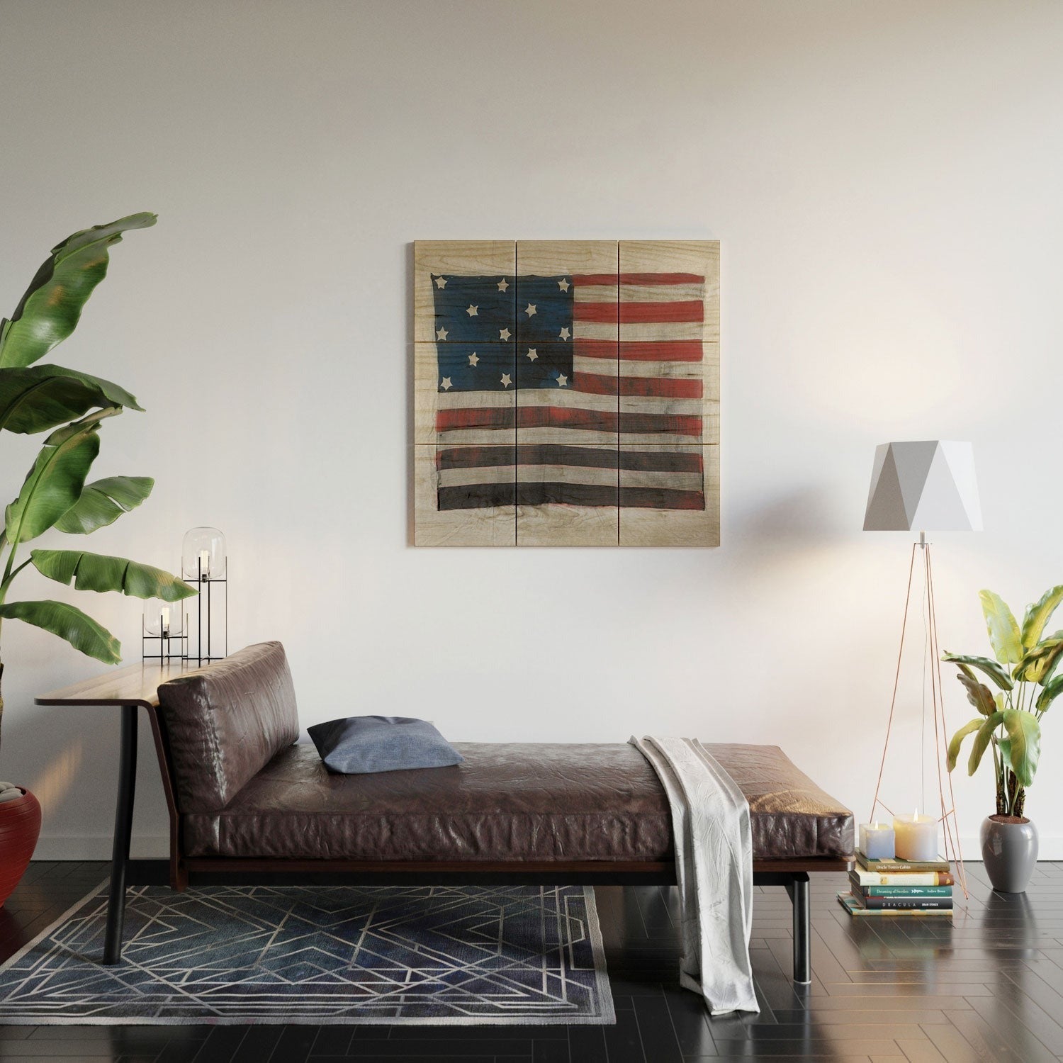 DENY Designs Flag Attributed to Elizabeth Schuyler Hamilton Wood Wall Mural