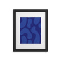Camilla Foss Blue Pebble Framed Art Print
