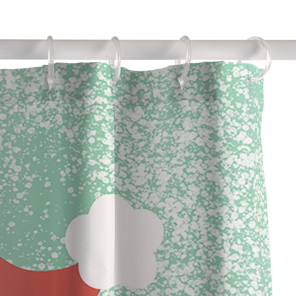 Design by Spark Sporty Football Santa Shower Curtain