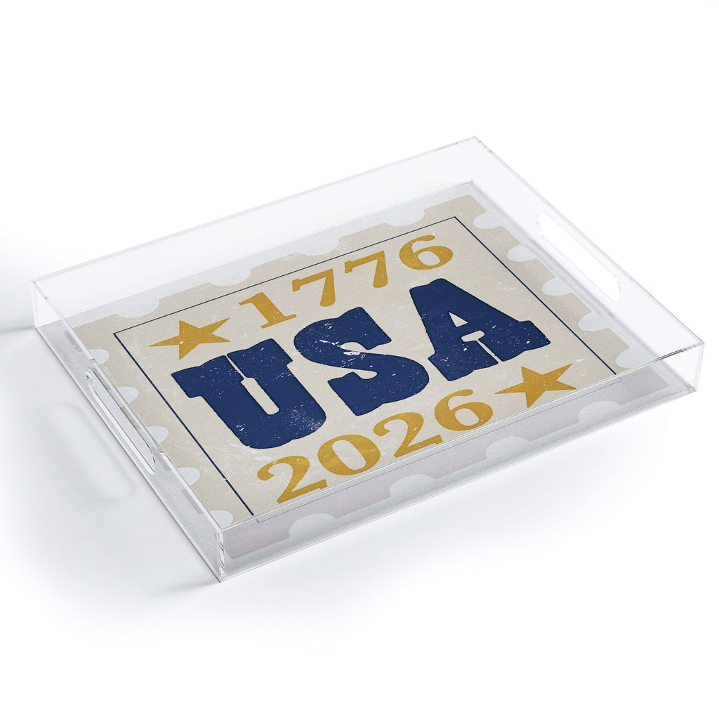 DENY Designs USA Stamp Acrylic Tray