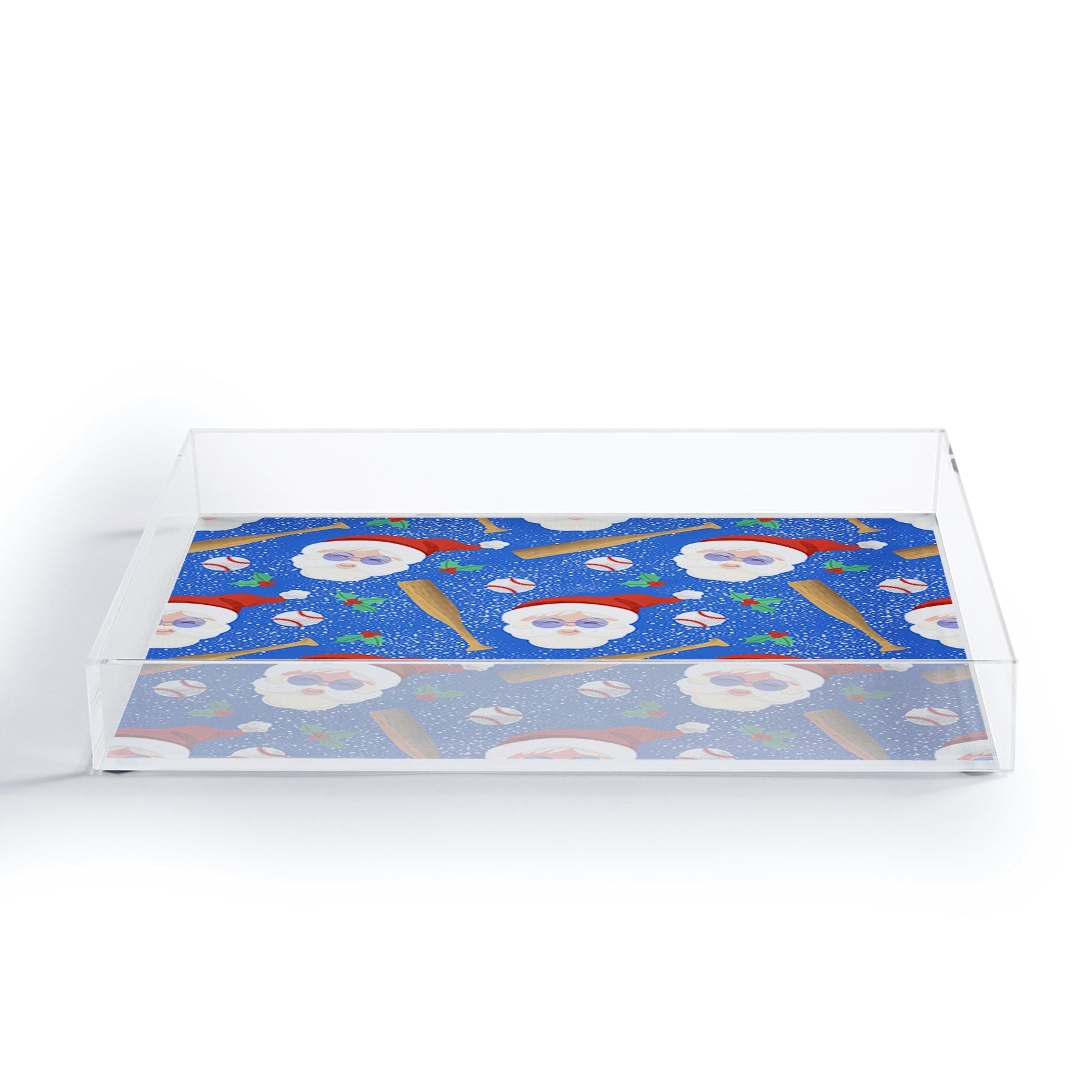 Design by Spark Sporty Baseball Santa Acrylic Tray