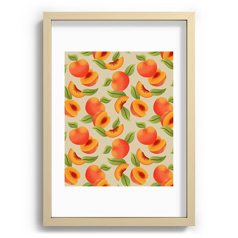 Jessica Molina Peach Pattern Recessed Framing Rectangle