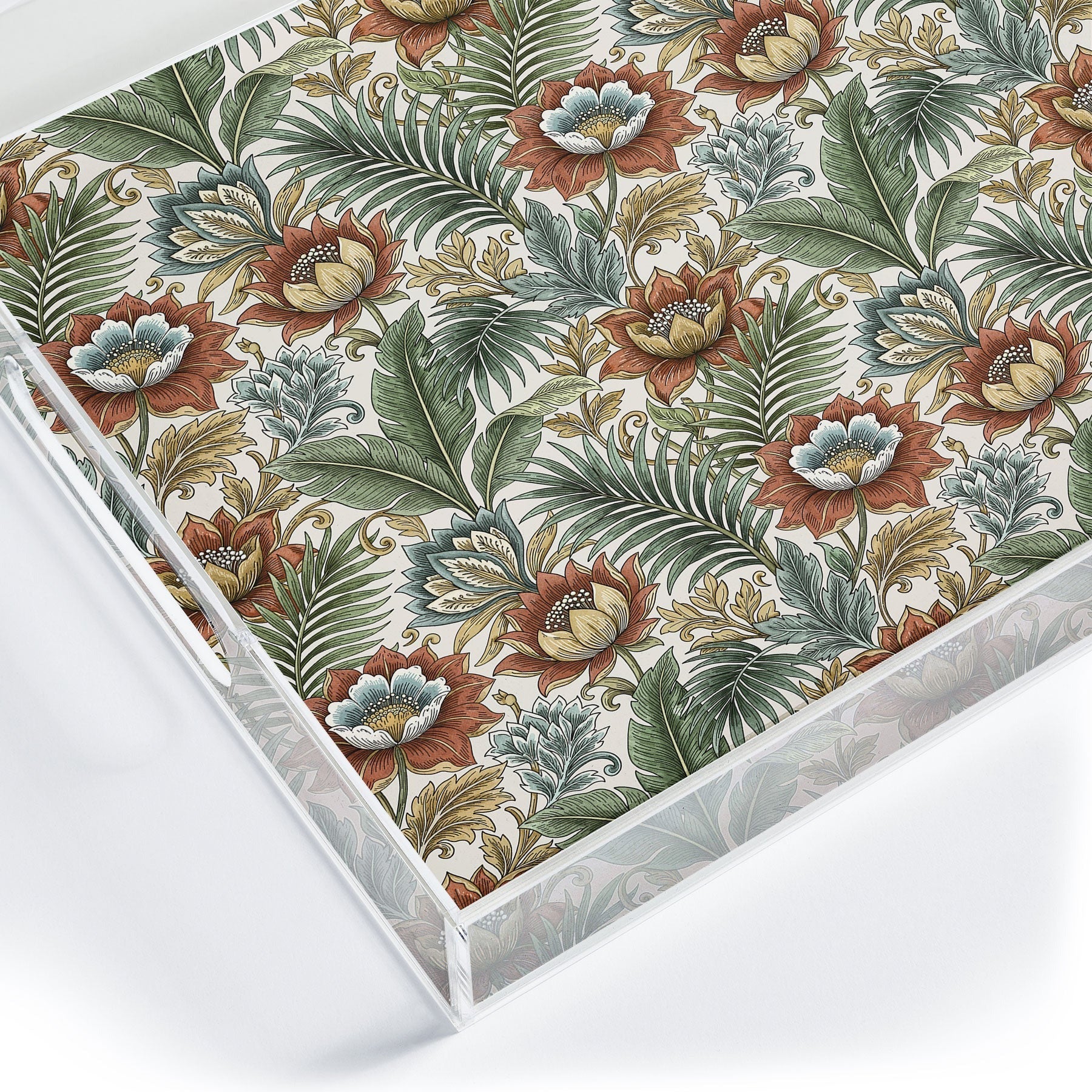 Marta Barragan Camarasa Retro Jungle Garden Acrylic Tray