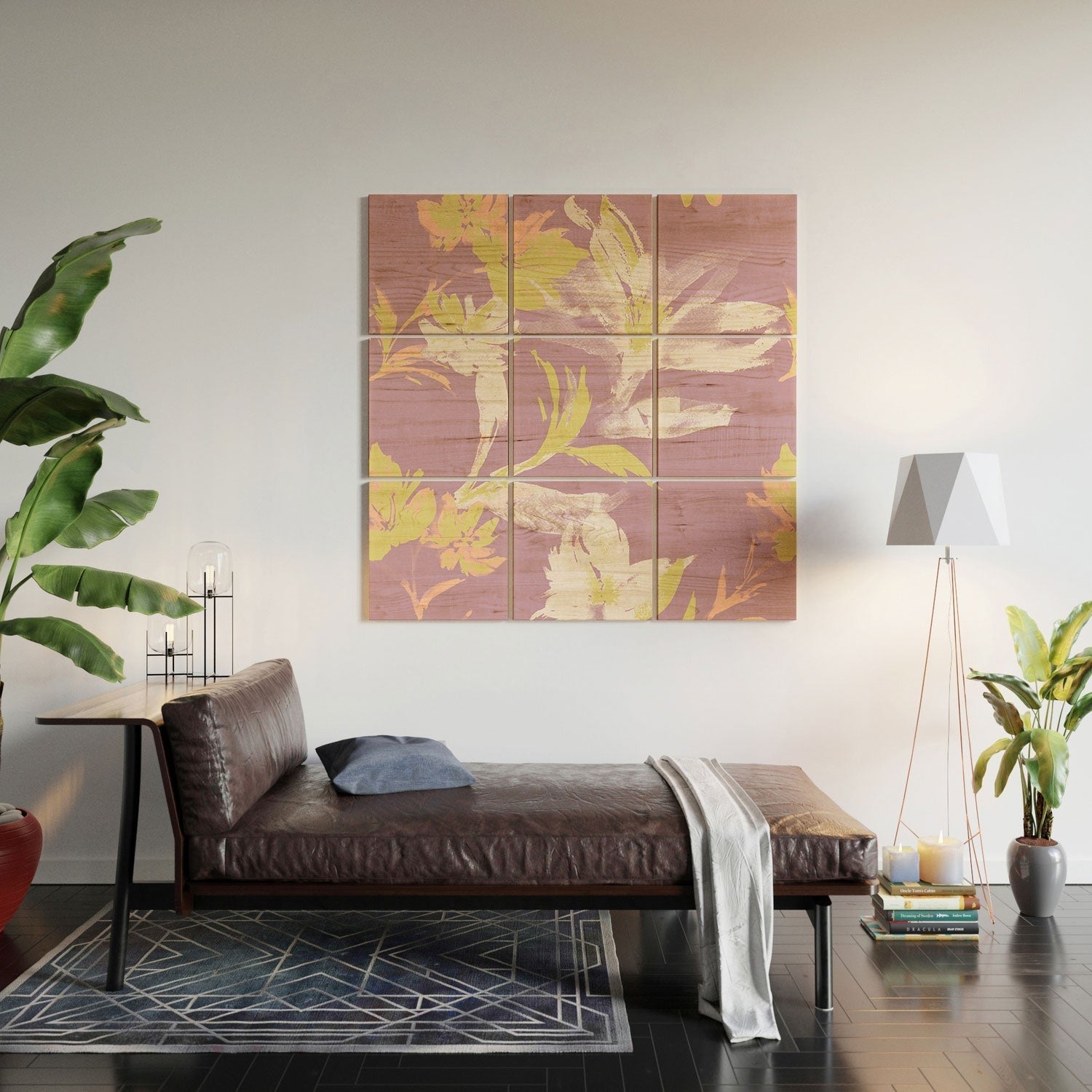 Gabriela Fuente Emma Lilac Floral Wood Wall Mural