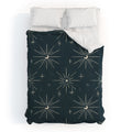 Little Om Pattern Little Moon navy Duvet Cover
