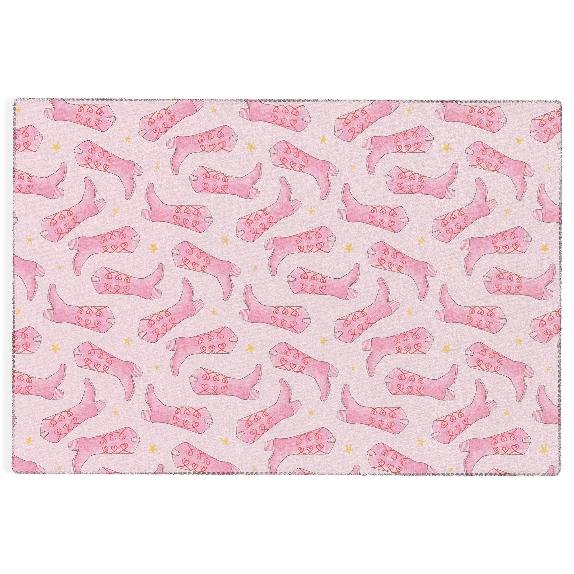 Love_Ryming Stars and Boots Outdoor Rug