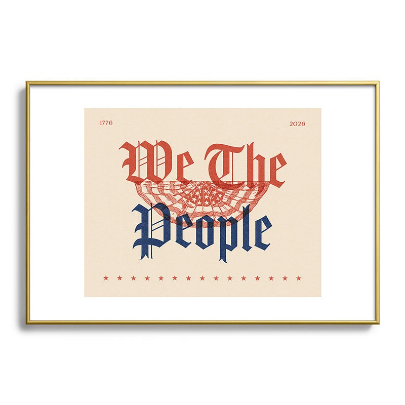 DENY Designs We The People ii Metal Framed Art Print