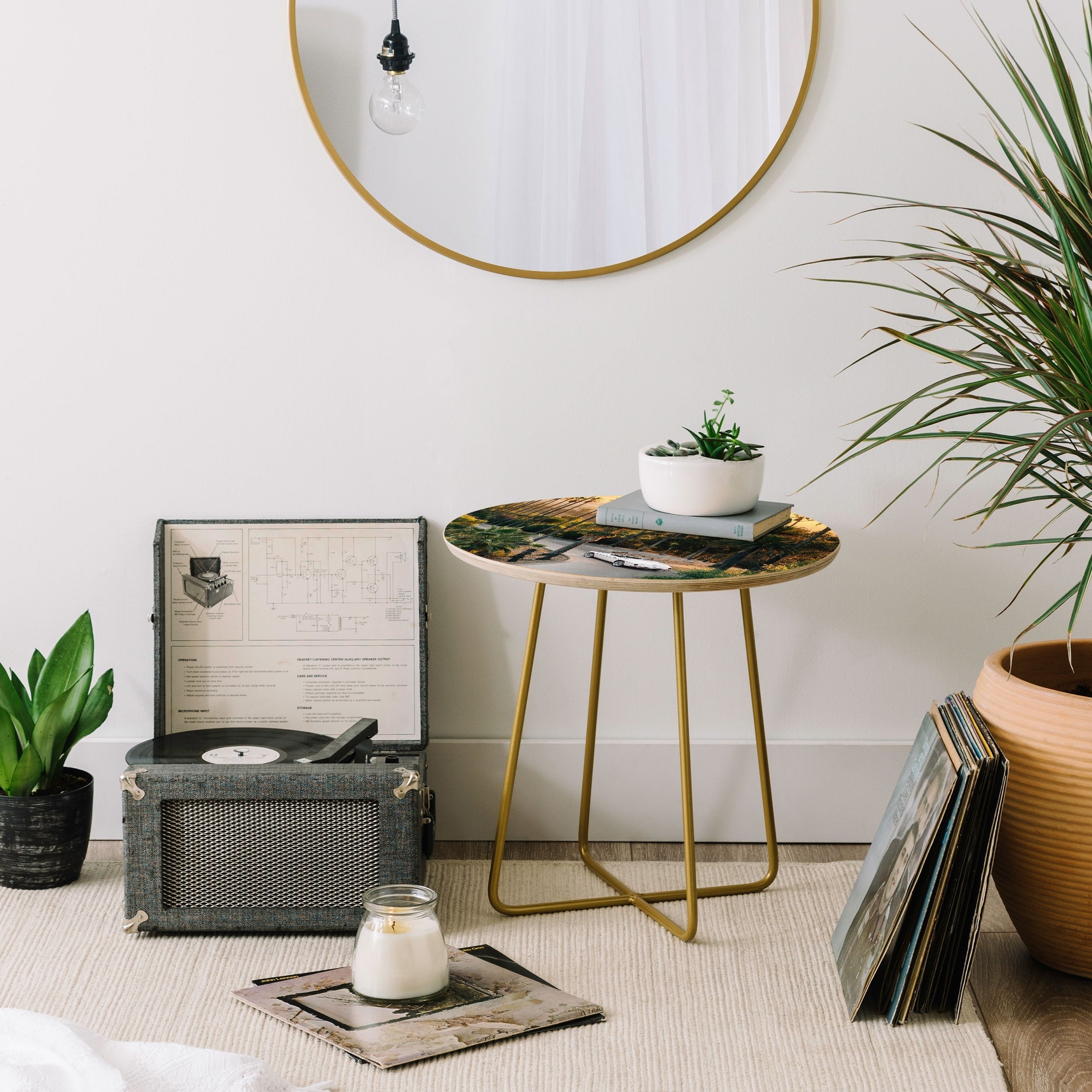 Gal Design Sunset Blvd Round Side Table