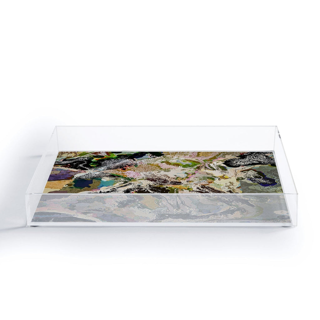 83 Oranges Echoes Beneath the Surface Acrylic Tray