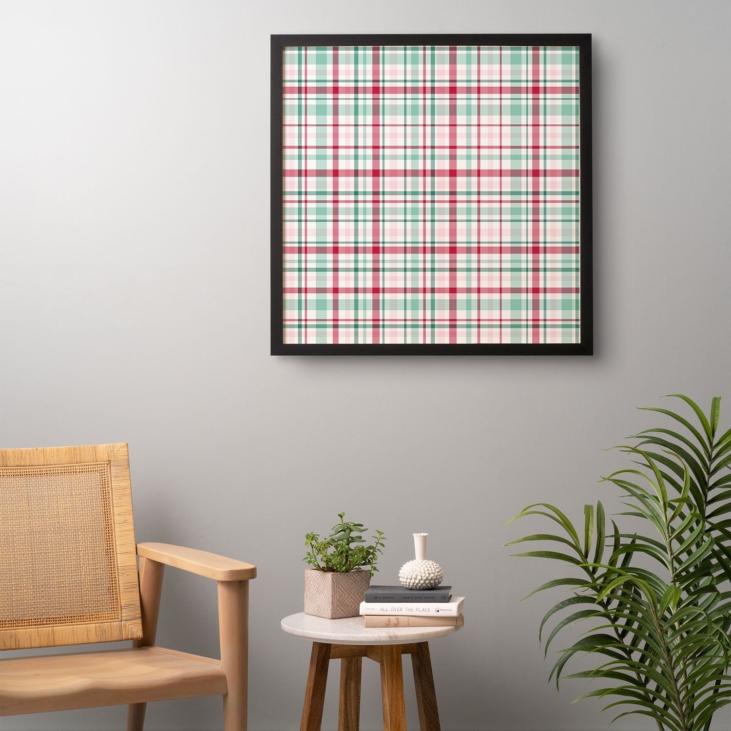 Lisa Argyropoulos Merry Vintage Plaid Framed Wall Art