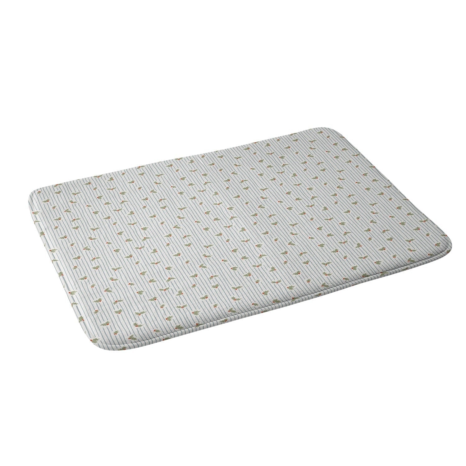 CoastL Studio Hand Drawn Holly Stripe Memory Foam Bath Mat